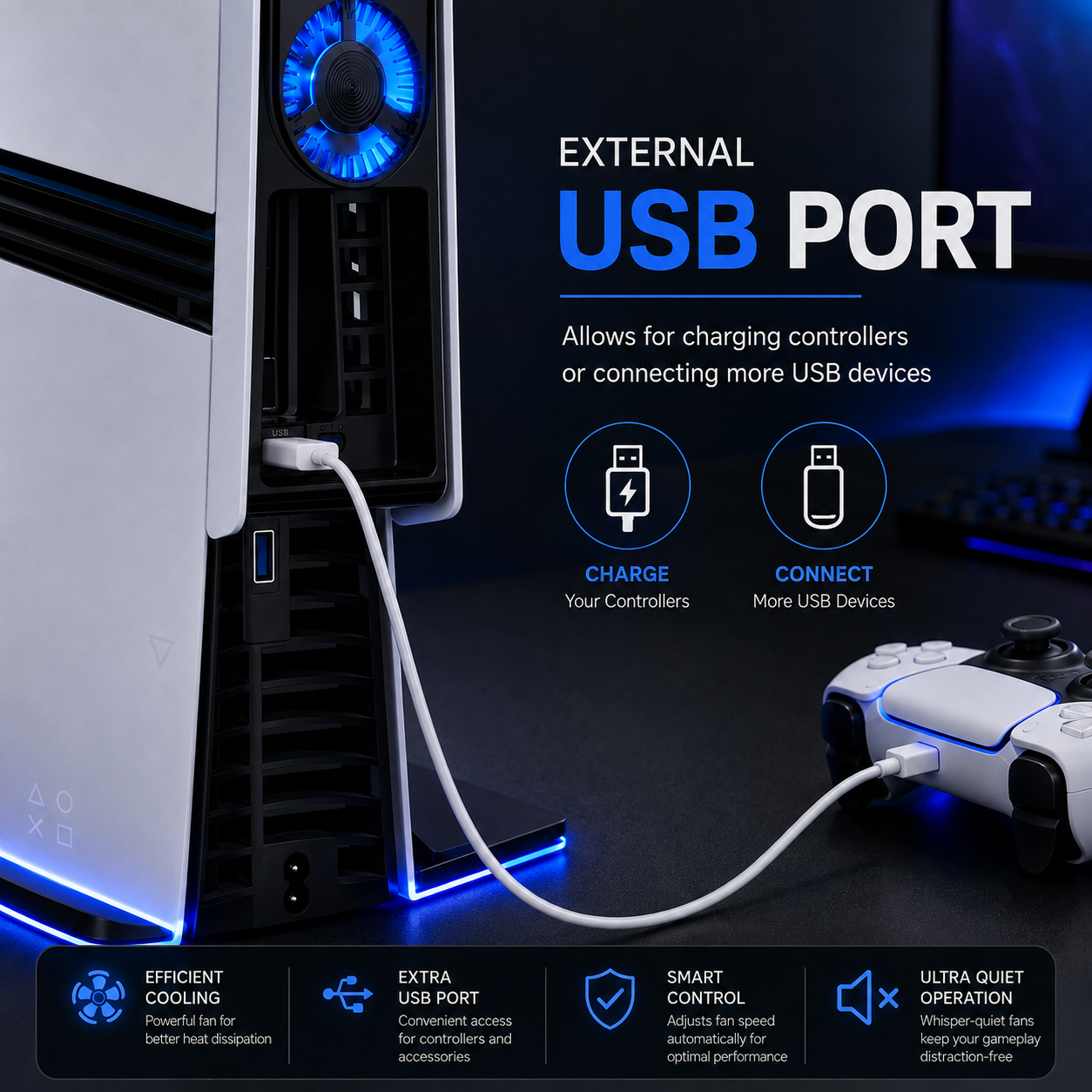 DOBE PS5 Cooling Fan